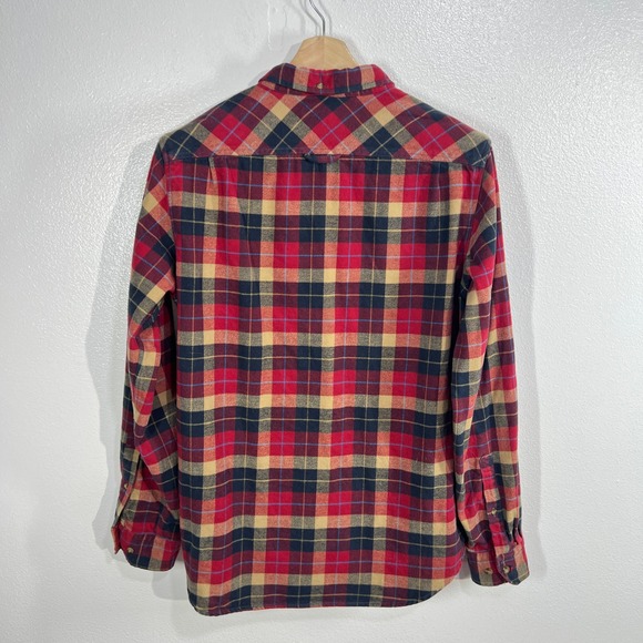 Fjallraven Singi Heavy Flannel Shirt Mens Large Red Plaid Regular Fit Outdoor - Picture 3 of 11